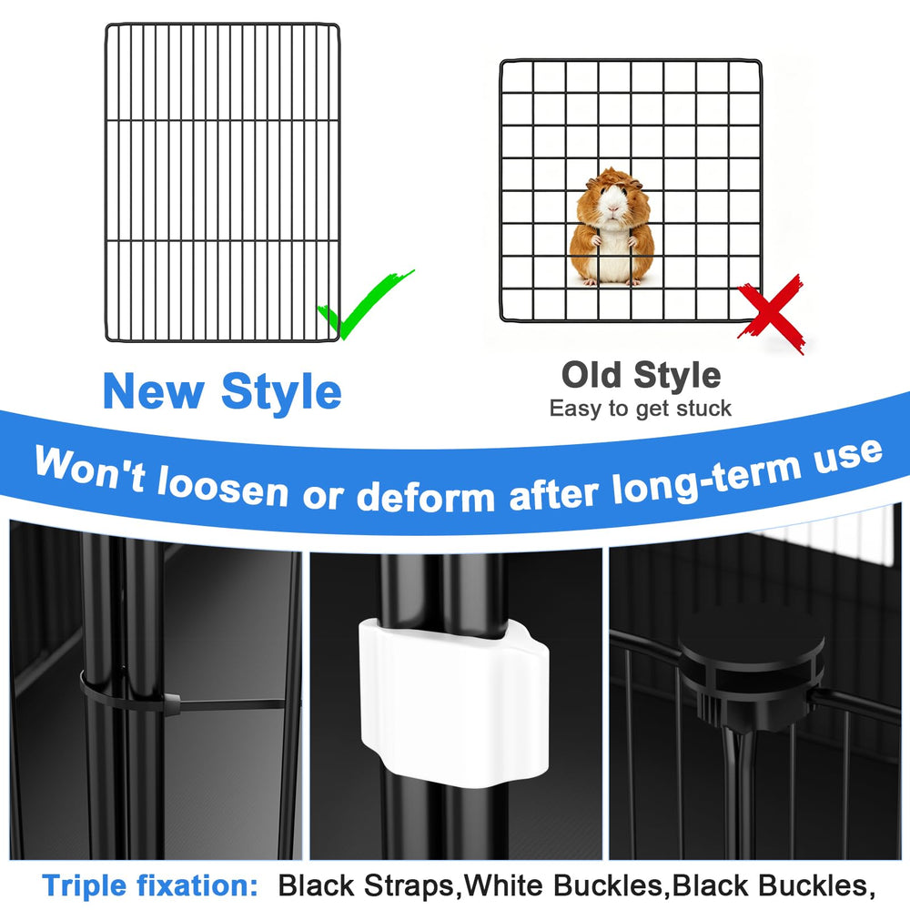 Triple-fixings on the Tresbro cage ensure a stable enclosure.