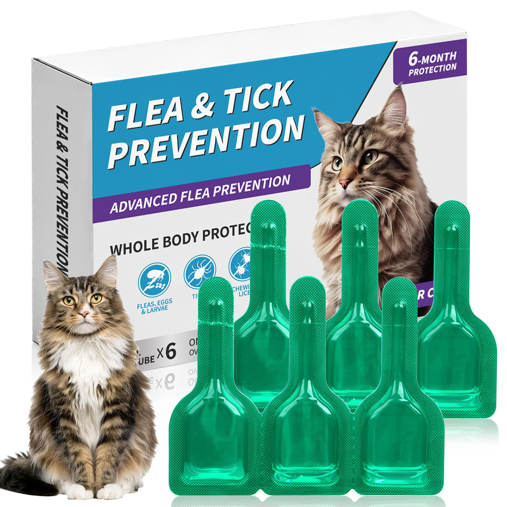 Trihood cat topical application between shoulder blades for easy protection.