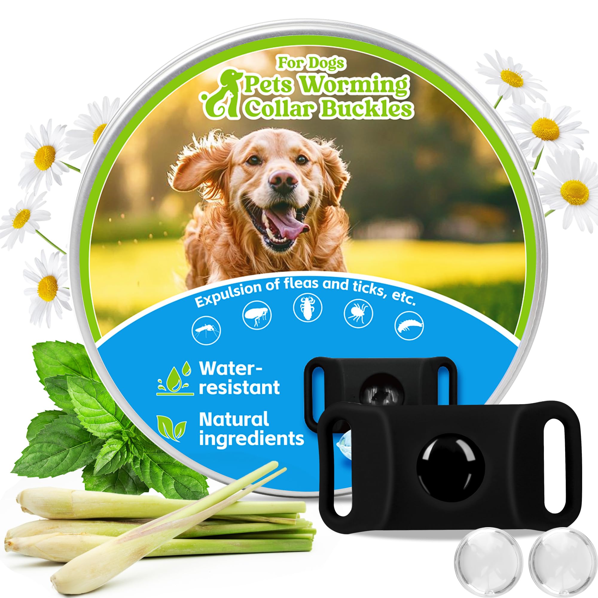 Trihood natural dog tag pendant, compact and easy-to-use for everyday walks.
