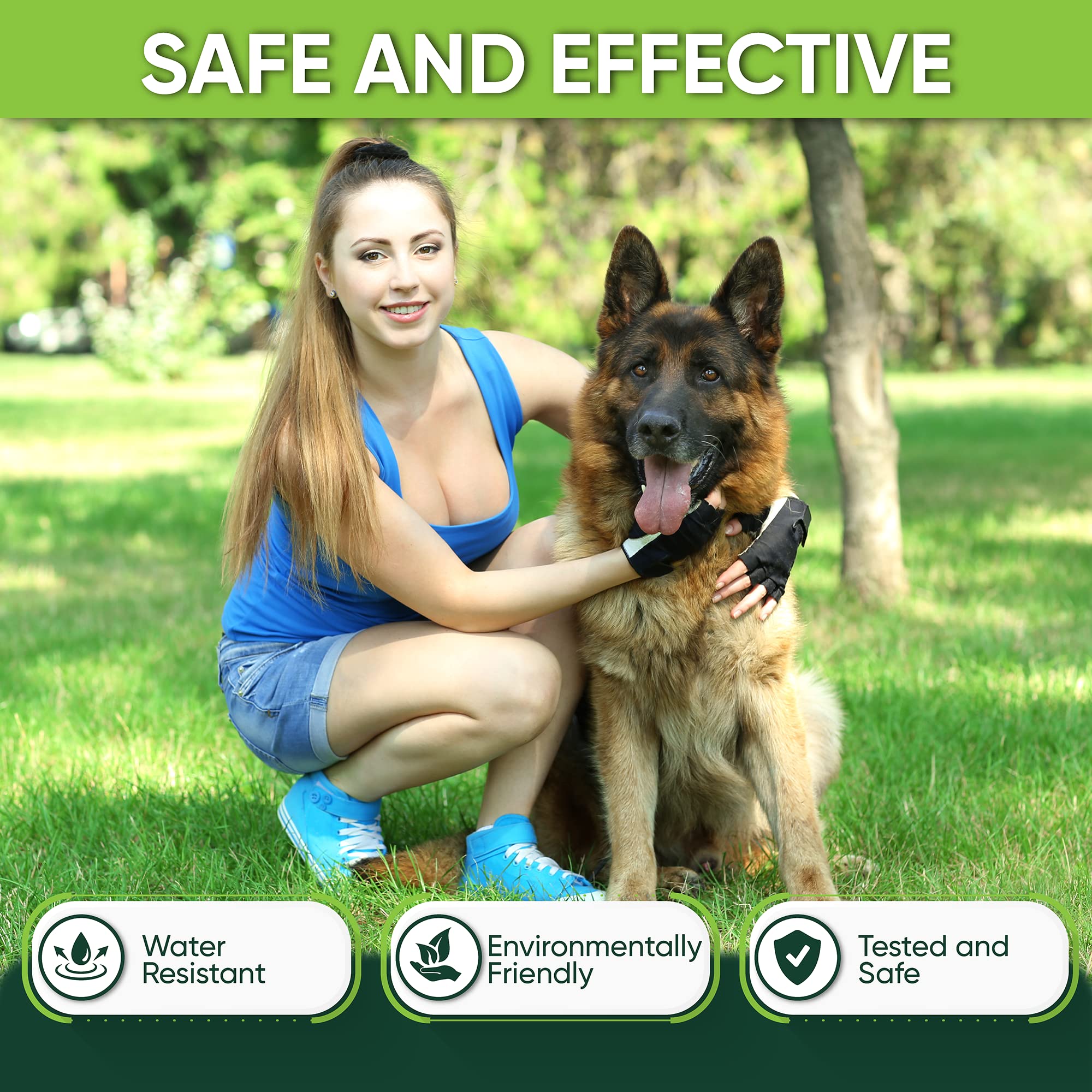 TriOak dual-action shield illustrated as a barrier against pests for long-term prevention.