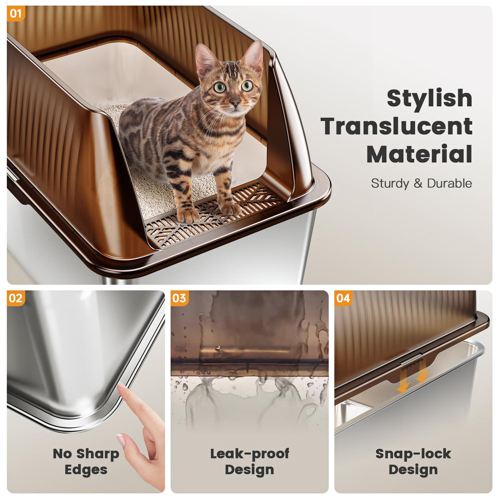 Tripamin durable multi-use steel tray for animals