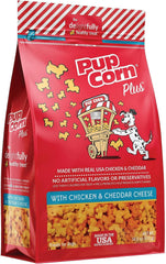 Triumph Pupcorn 3-pack front view showing tasty dog treats