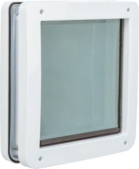 TRIXIE 2-Way Locking Dog Door white frame ideal for medium to large dogs
