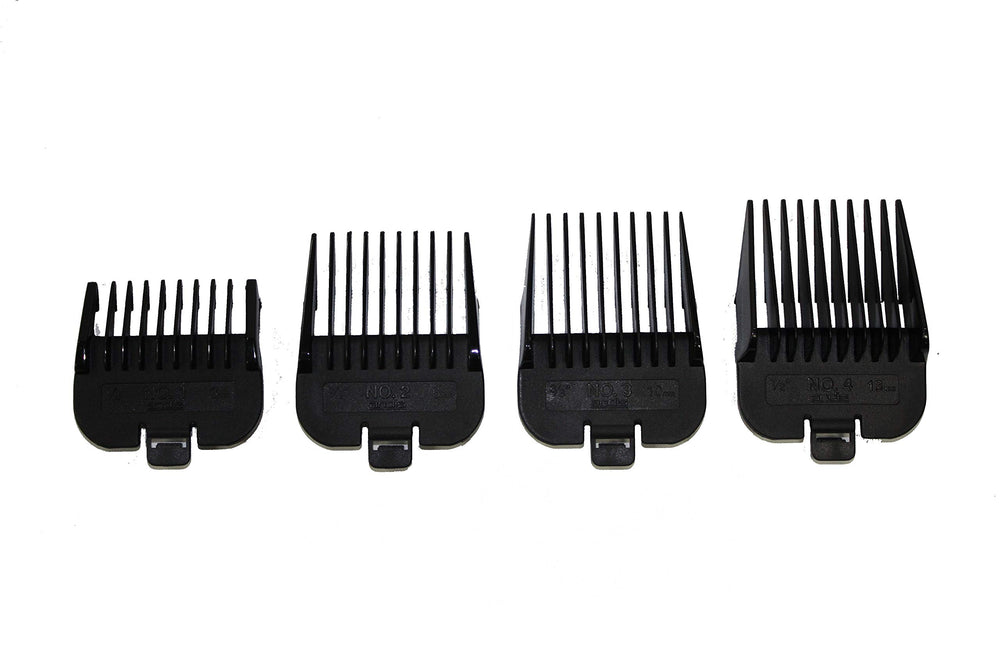 TRIXIE Andis 4-piece comb set with four sizes for versatile pet grooming.