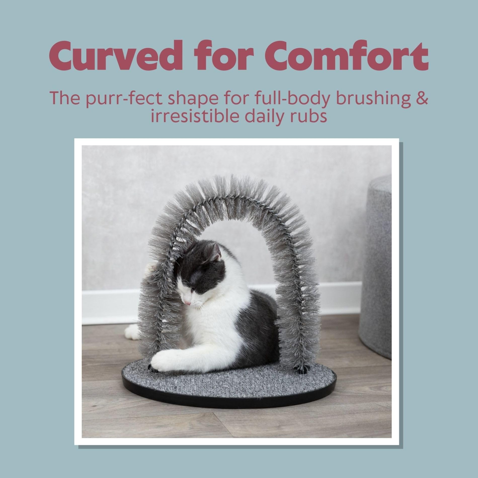 TRIXIE massager arch protects furniture by offering claws a scratching surface