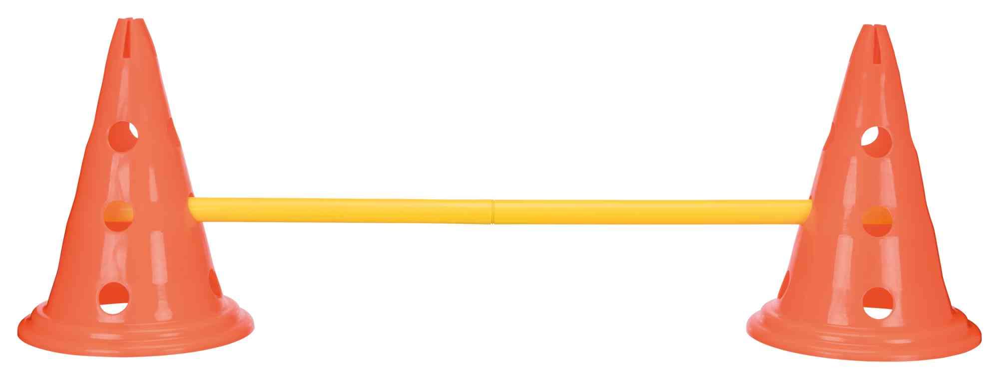TRIXIE cones and poles set provides a compact obstacle course setup.