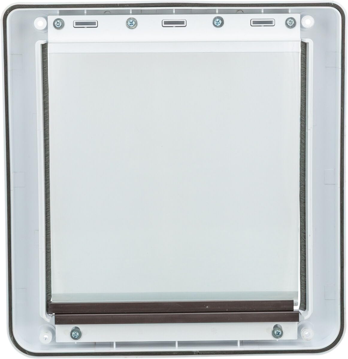 TRIXIE 2-Way Dog Door with tunnel extension fits deeper door openings for secure installation