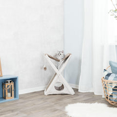 TRIXIE Miguel cave with peephole and soft cushion for play.