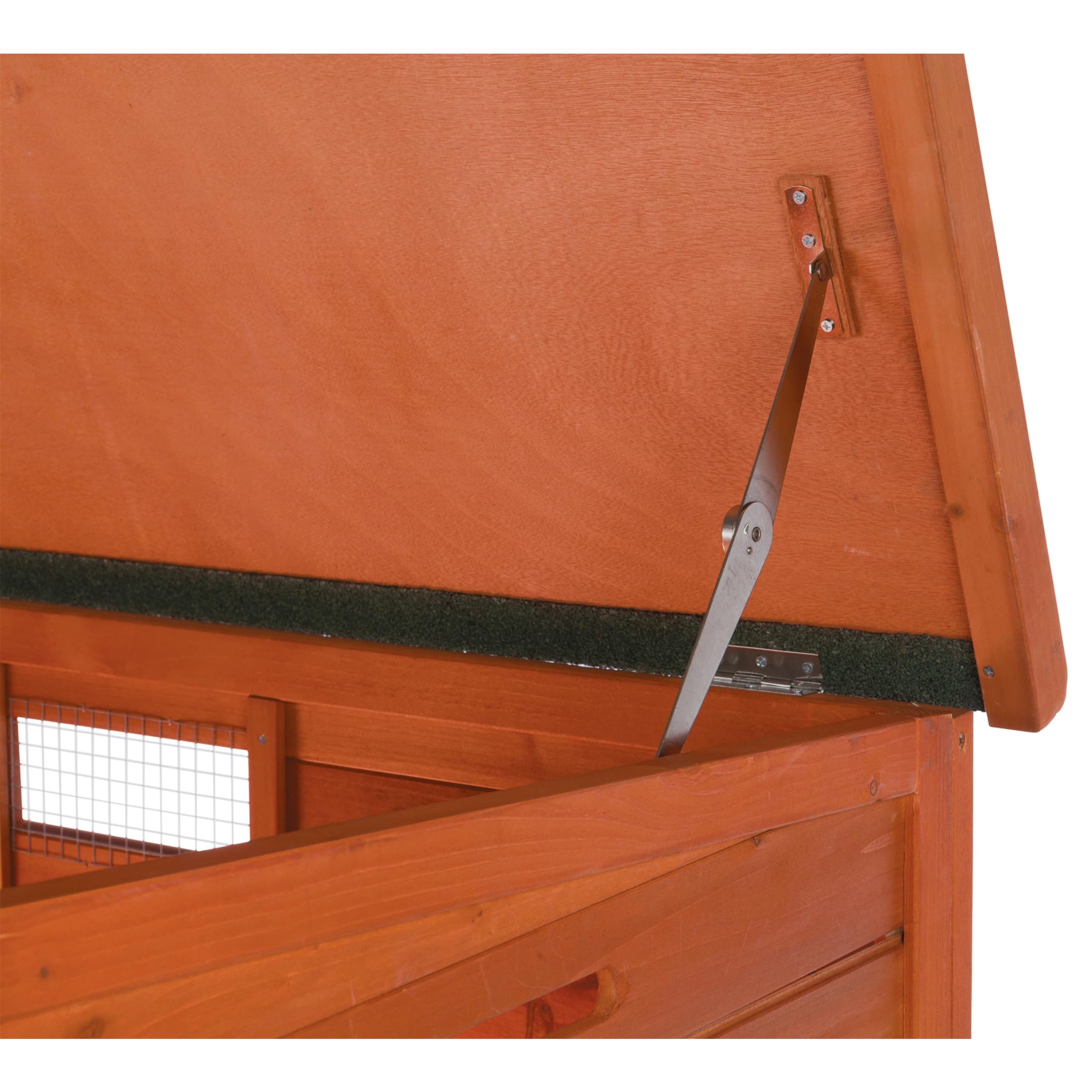 TRIXIE Natura duck coop dimensions 29.5-36.5-27.5 inches provide compact fit.
