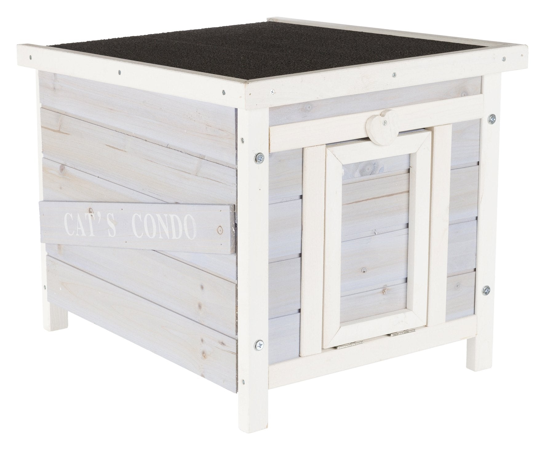 TRIXIE outdoor cat house with raised floor for a dry, cozy retreat