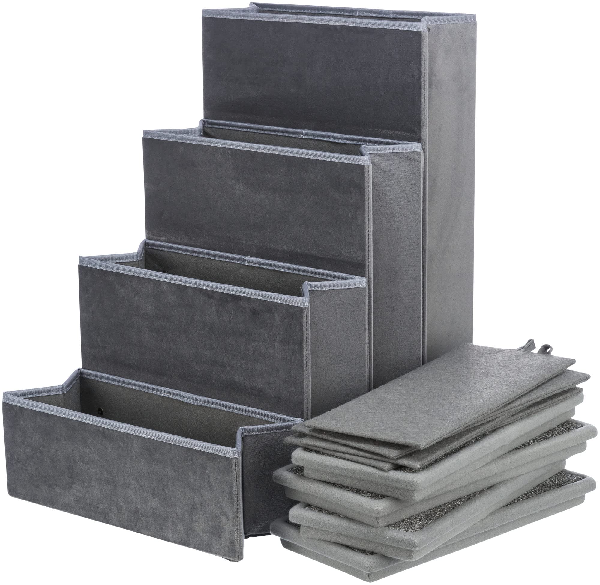 TRIXIE Velour stairs with storage hold toys and treats for quick access.