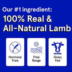 TRMC Air-dried lamb jerky for dogs, bite-sized treats for training
