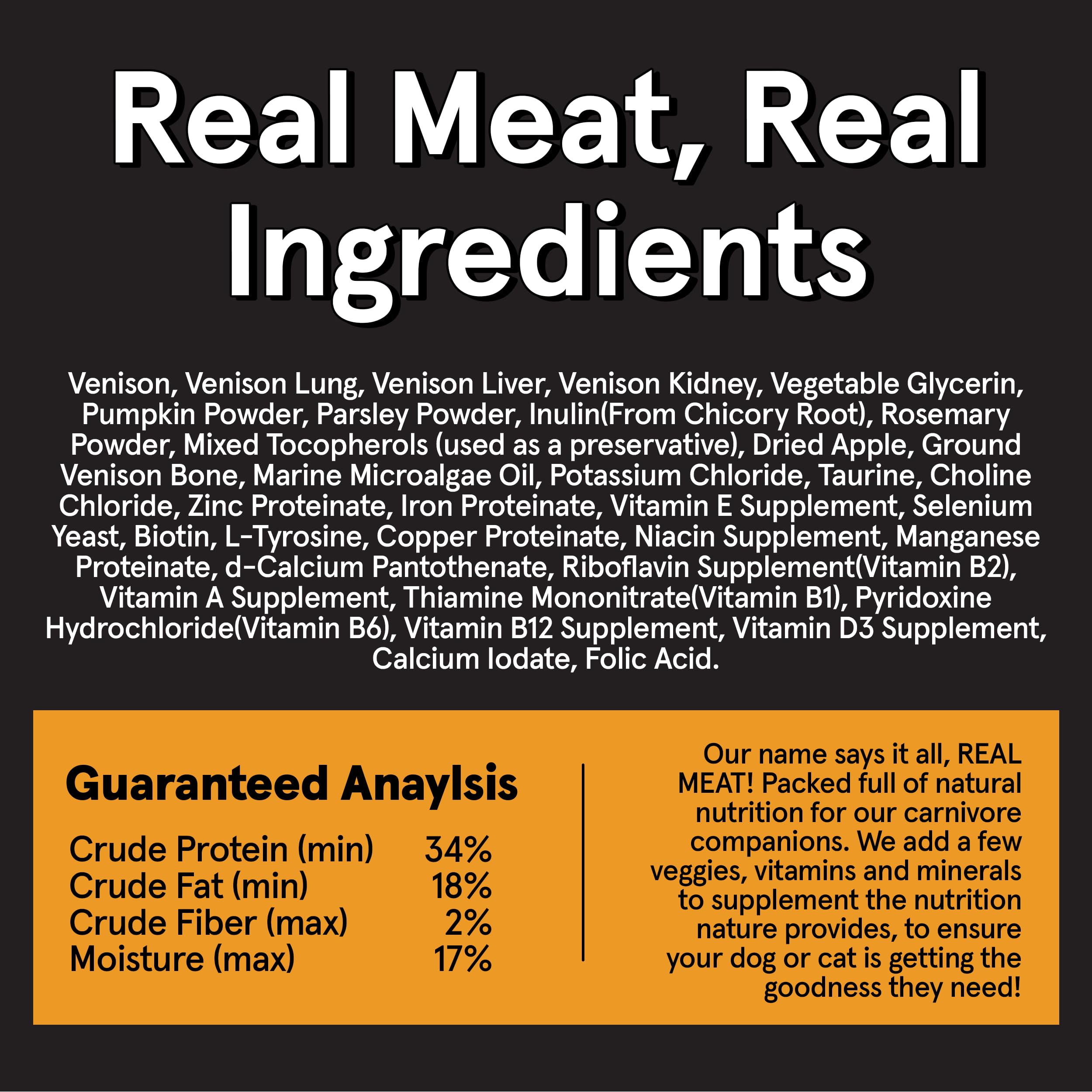 TRMC free-range venison sourcing graphic highlights hormone-free meat.