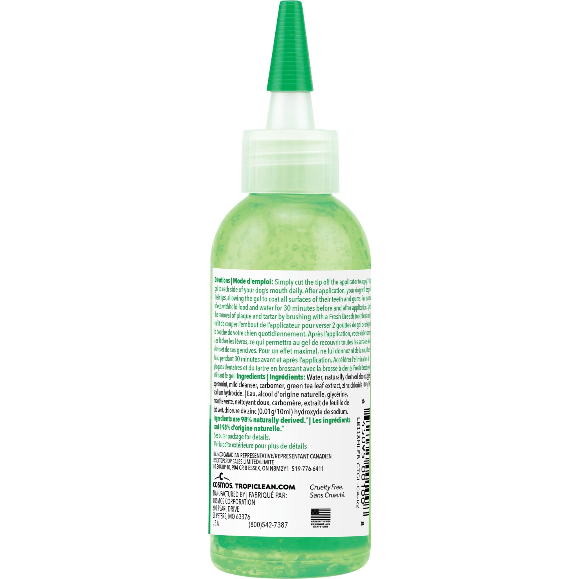 TropiClean 4oz tube ready for at-home dental care.