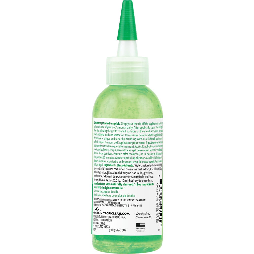 TropiClean 4oz tube ready for at-home dental care.