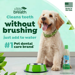 TropiClean bottle-dispense shows easy dosing for dogs.