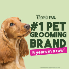 TropiClean Deep Cleaning Pet Wipes refresh the body and coat with natural ingredients.