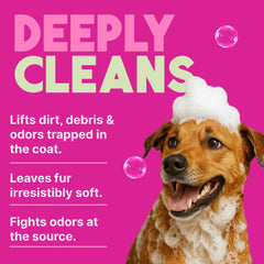 Berry deodorizing action helps minimize lingering odors after bath