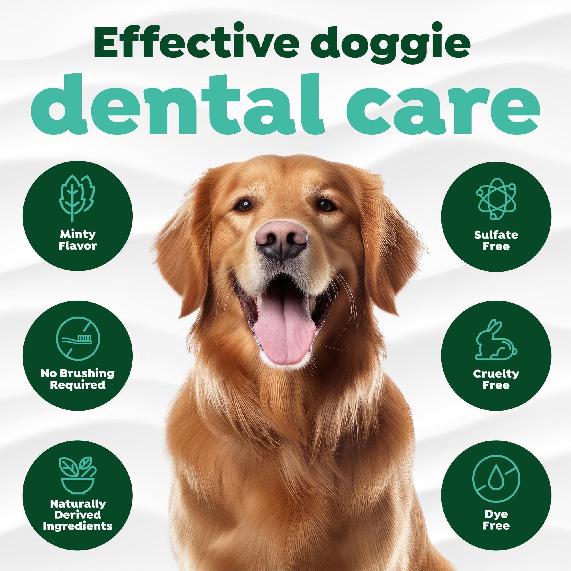 TropiClean Dog Dental Care Gel targets plaque buildup for healthier gums.