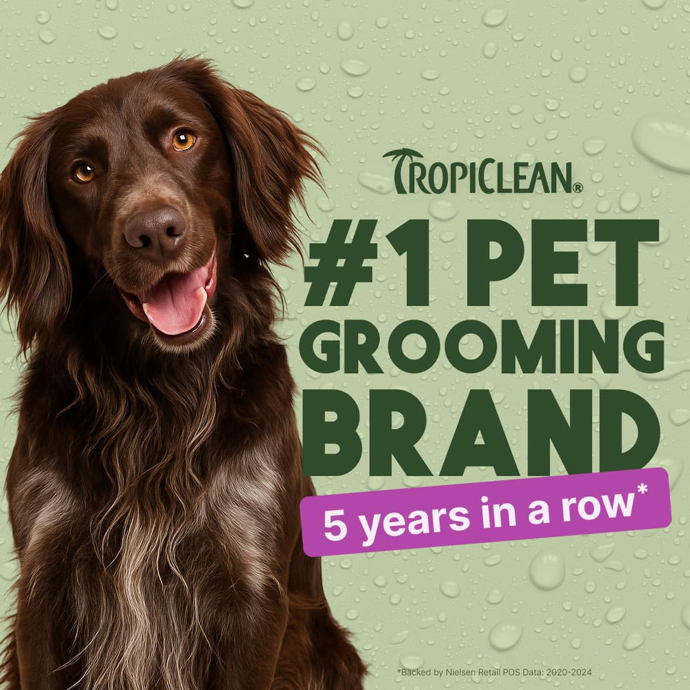 TropiClean detangler spray soft-fur-closeup reveals silky, well-conditioned fur.