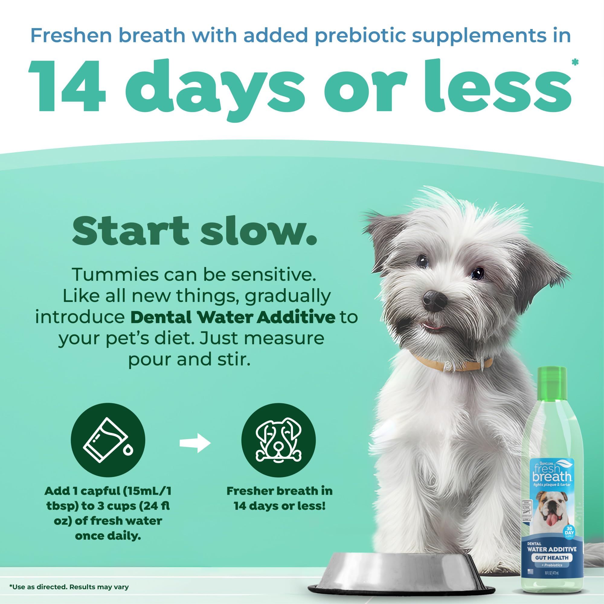 TropiClean dog mouthcare with plaque reduction supports a cleaner mouth over time.