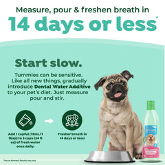 TropiClean Fresh Breath Water Additive breath freshness in puppy mouths between meals