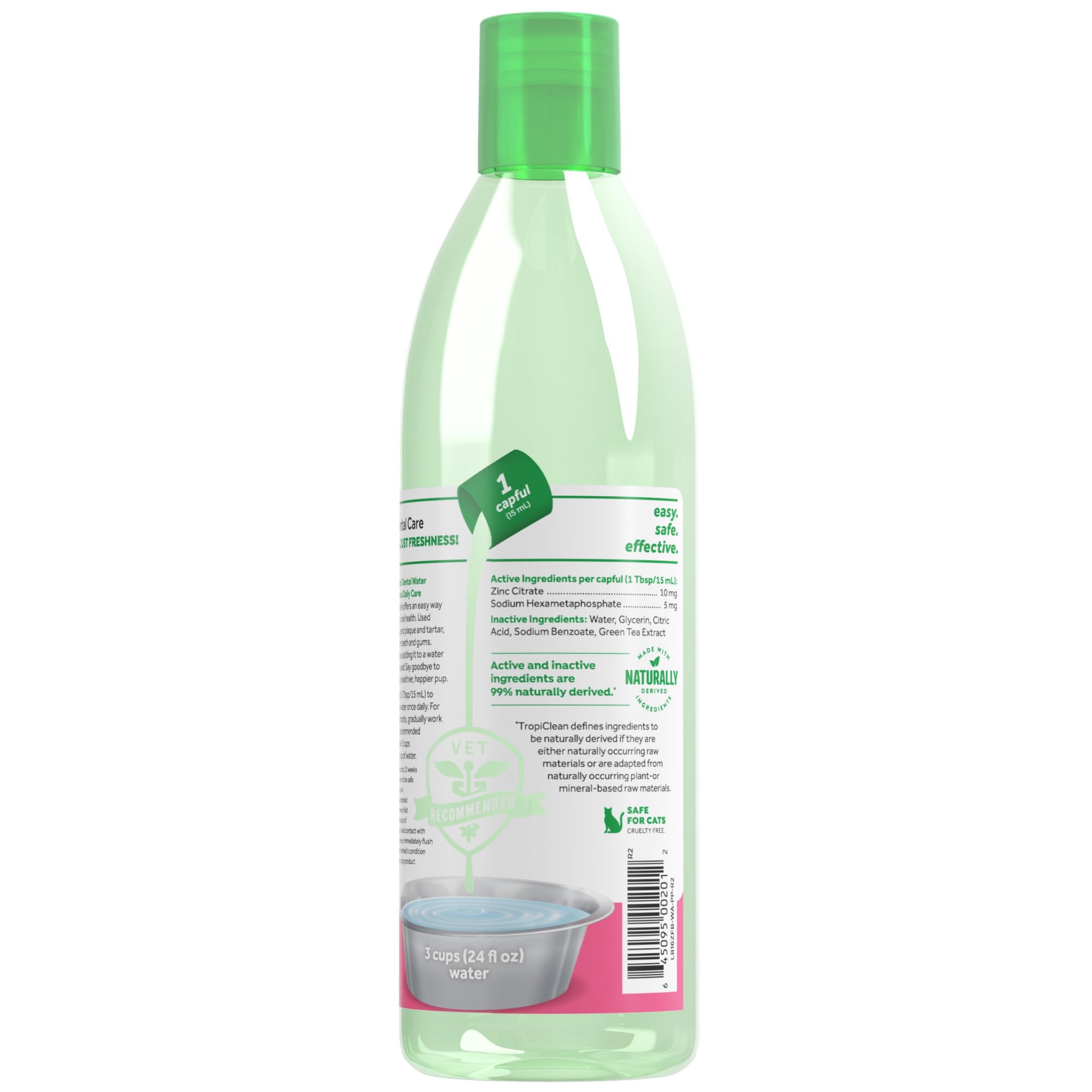 TropiClean Fresh Breath Water Additive ideal for daily use and oral care