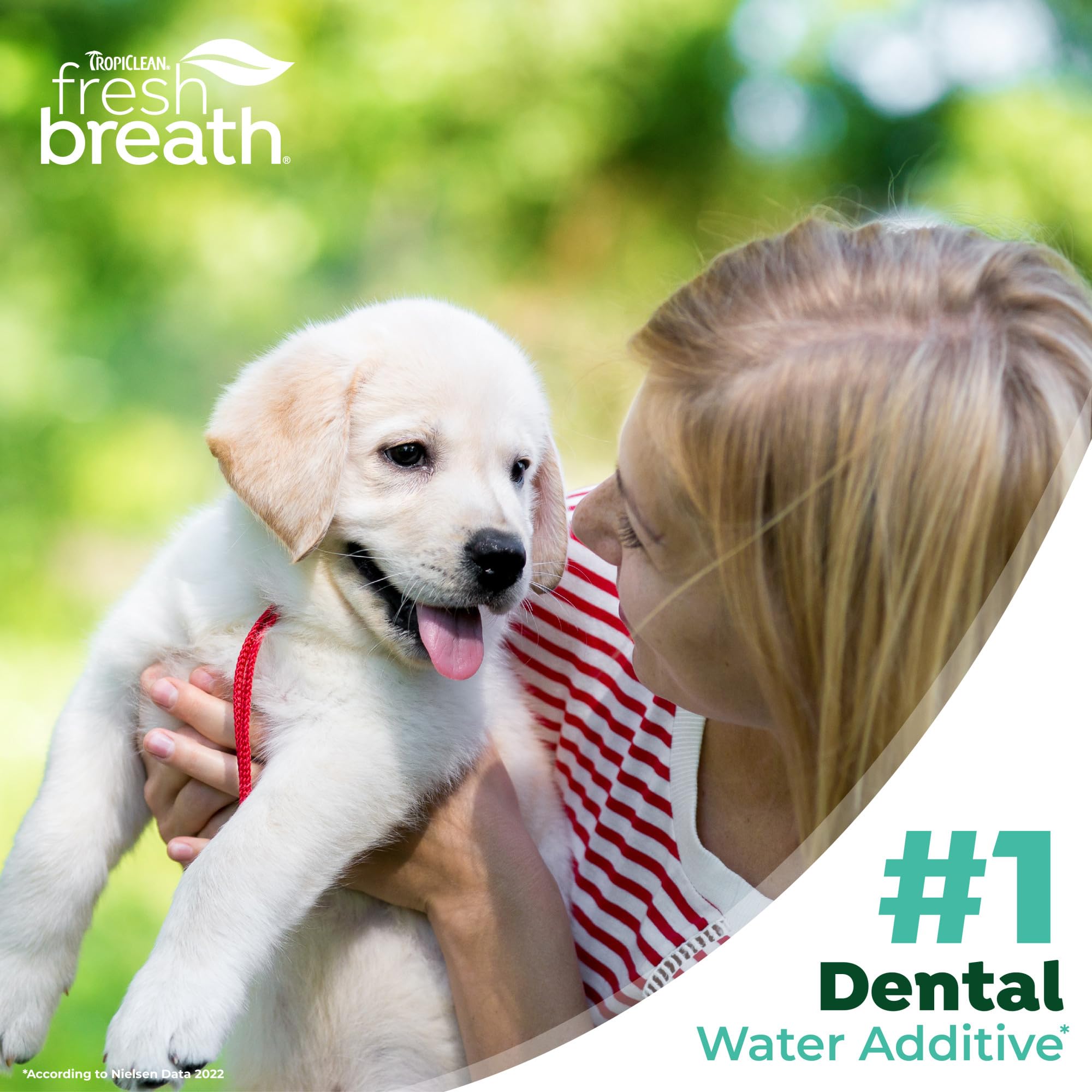 TropiClean Fresh Breath Water Additive suitable for dogs with sensitive stomachs