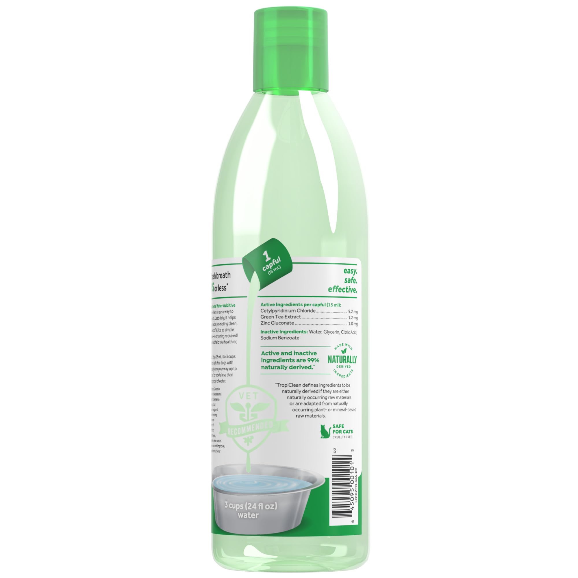 TropiClean half-dose option supports sensitive stomachs during initial use.