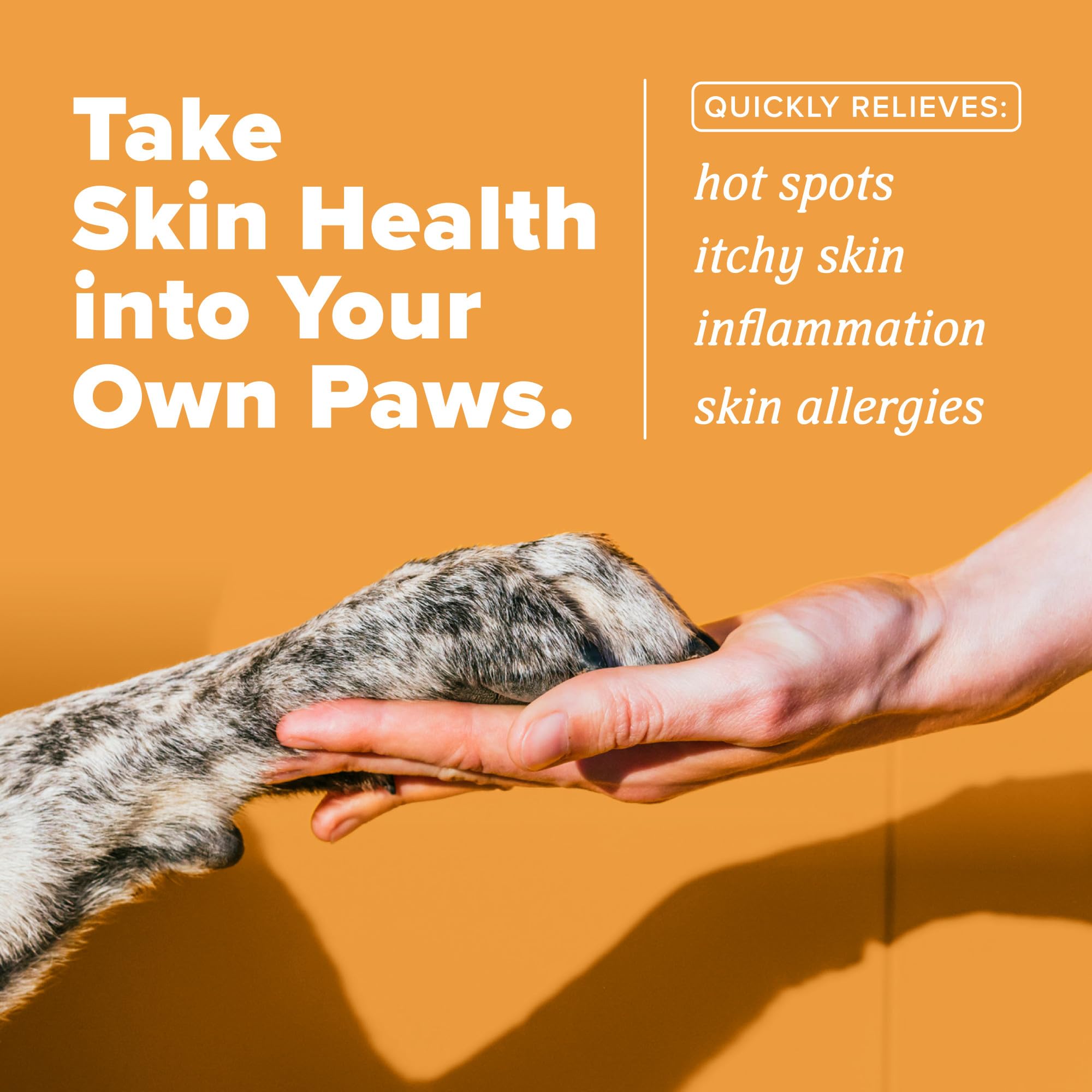 TropiClean HomeVet hydrating spray with vet-strength ingredients for comfortable, moisturized skin.