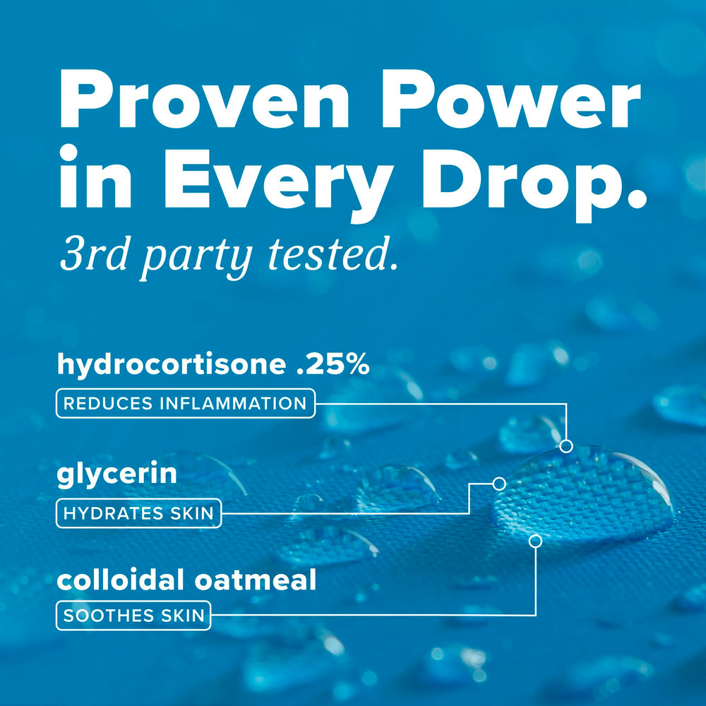 TropiClean HomeVet vet-strength formula featuring hydrocortisone and colloidal oats.