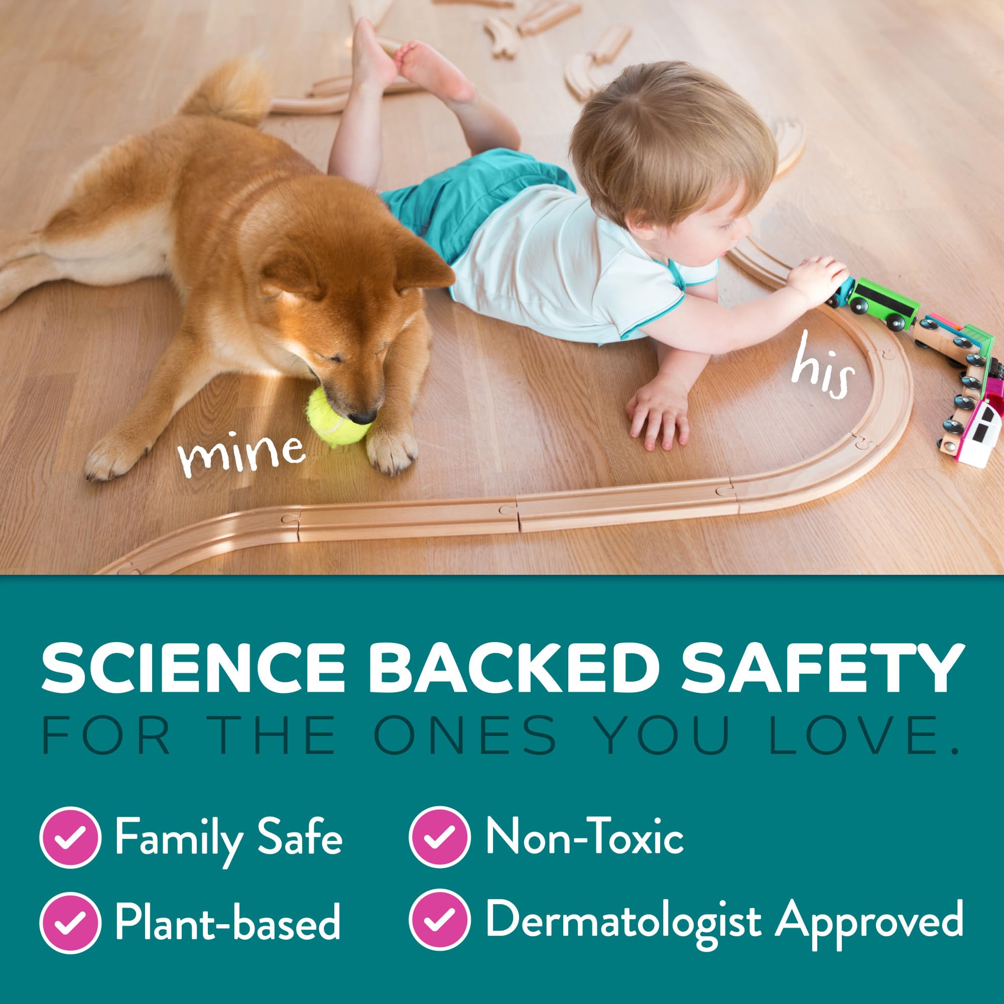 TropiClean No Chew Spray with trainer endorsement supporting behavior training.