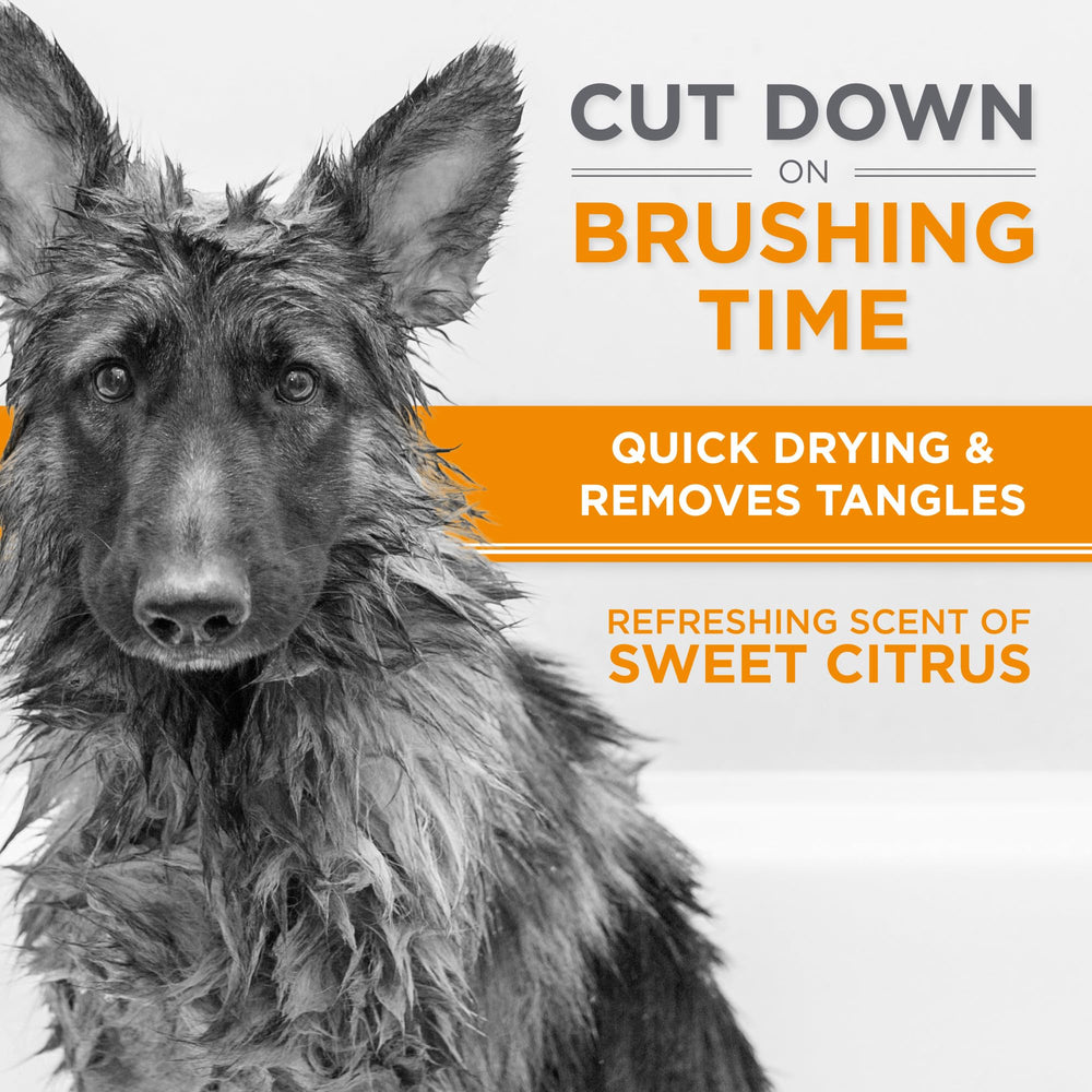 TropiClean Perfect Fur with potato protein nourishes double coats.
