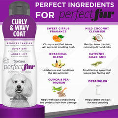 TropiClean Perfect Fur moisturizing application shows skin-friendly care