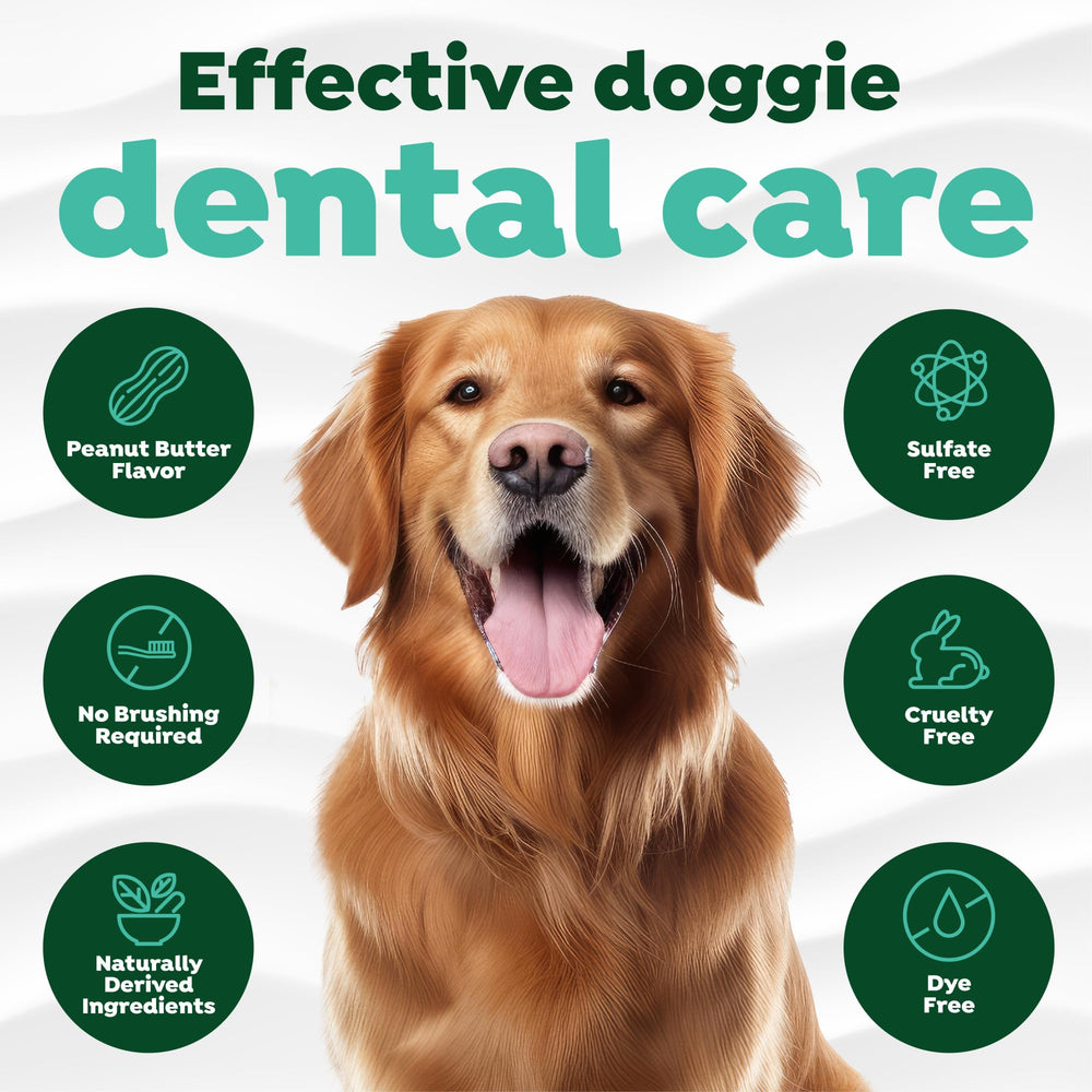 TropiClean plaque and tartar removal gel for healthier gums.
