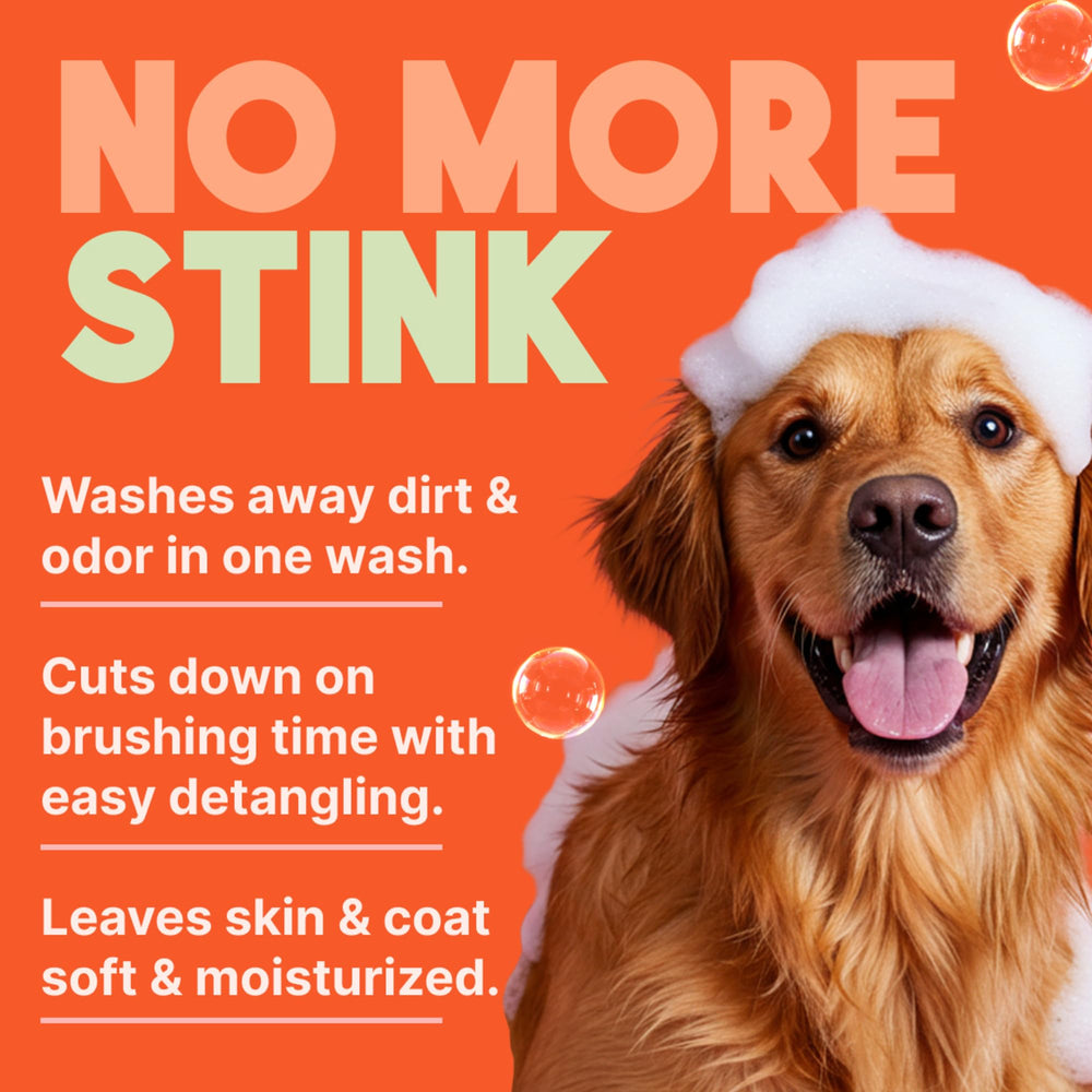 Puppy-safe TropiClean formula shown on the bottle label