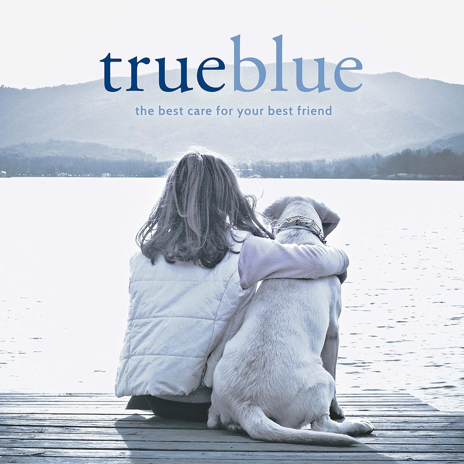 At-home grooming with TrueBlue dental wipes in use on a patient dog.