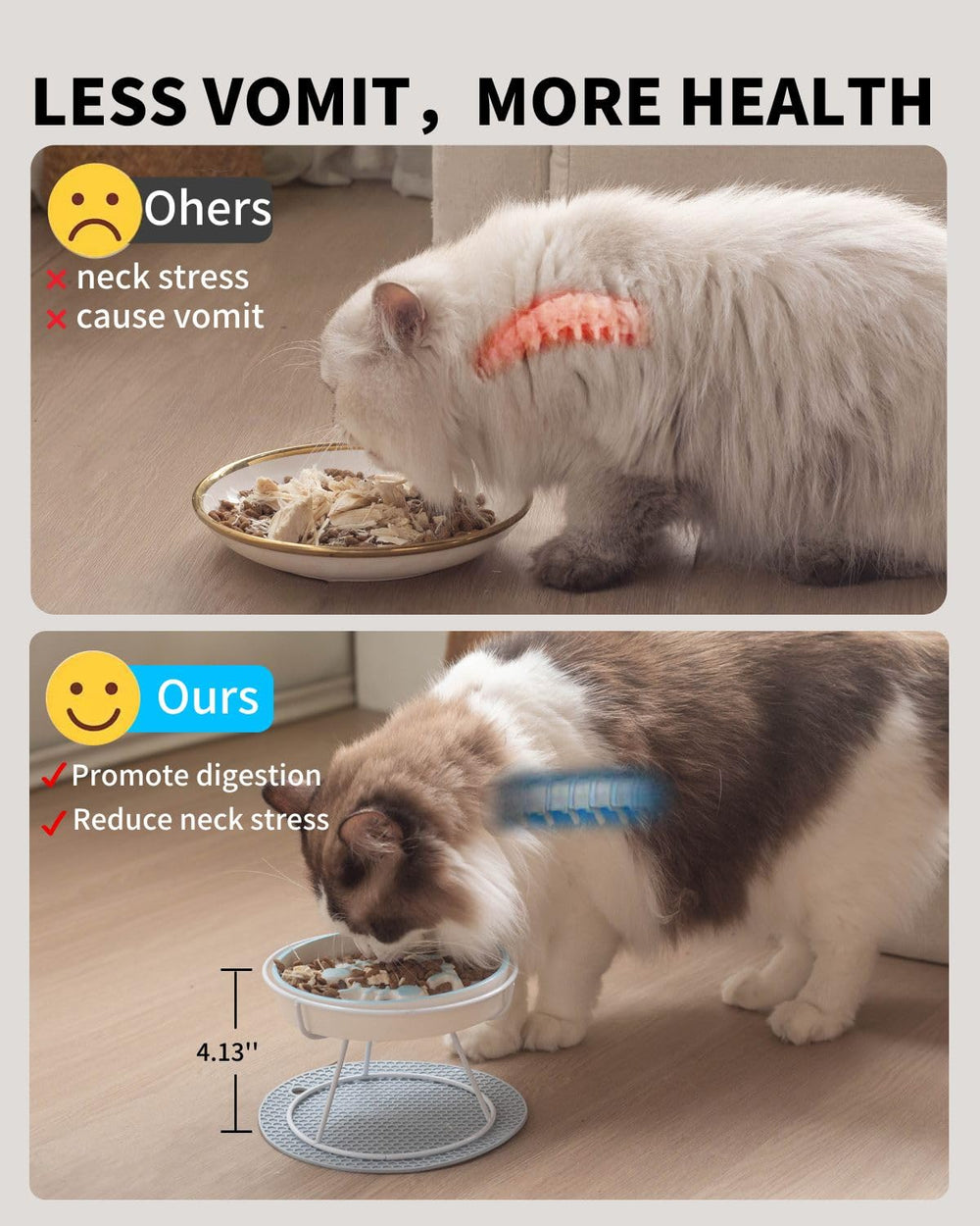 TRUNDISAN ceramic cat bowl that's dishwasher and microwave safe