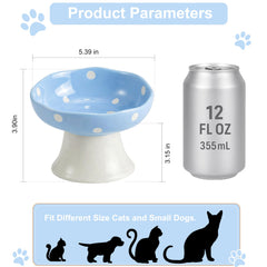 TRUNDISAN tilted elevated cat dish — keeps food centered for mess-free feeding.