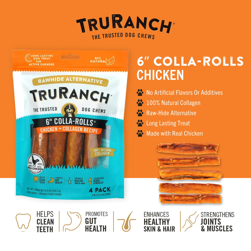 TRURANCH collagen roll chew as a rawhide alternative for dogs