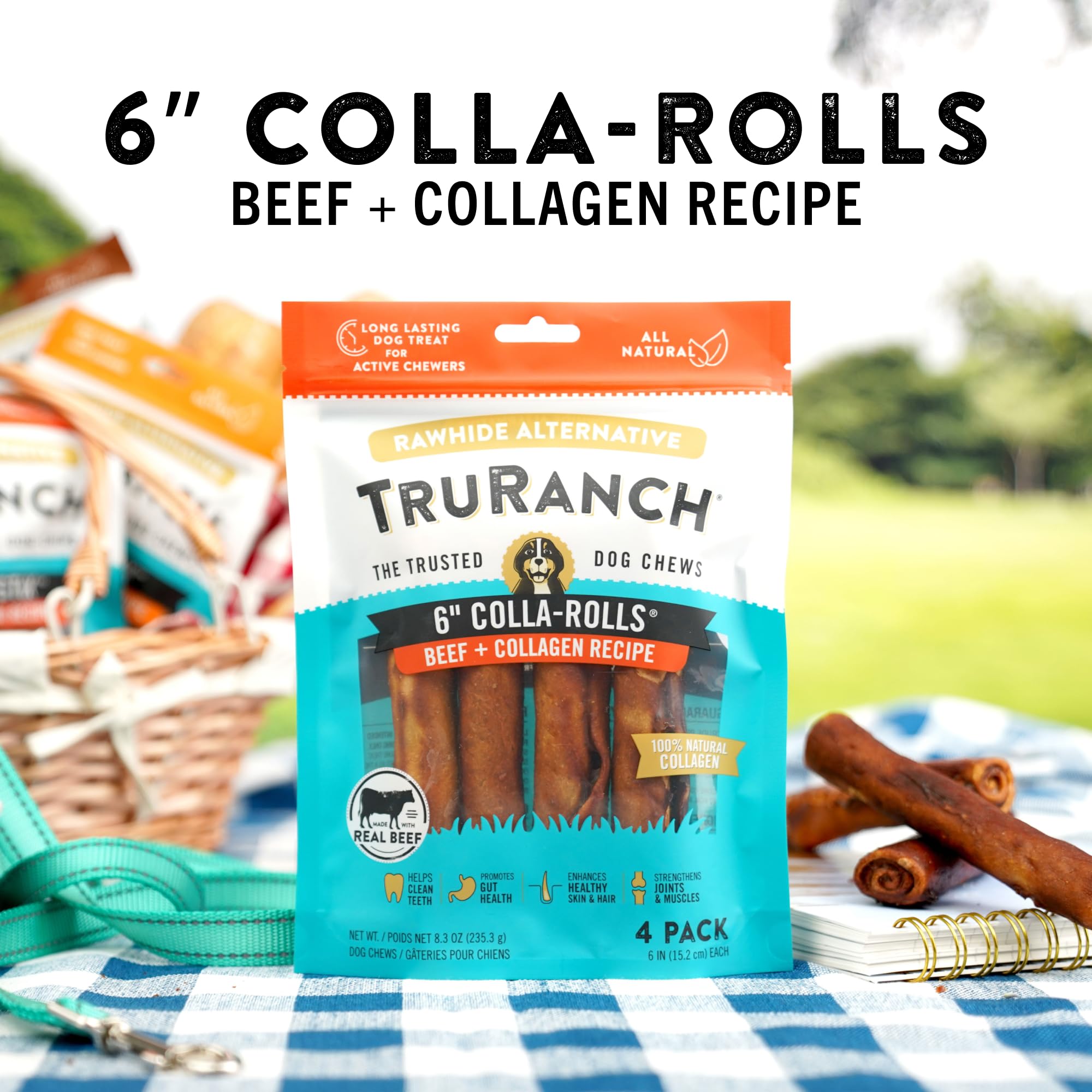 Skin and coat health potential from TRURANCH collagen rolls with beef gelatin