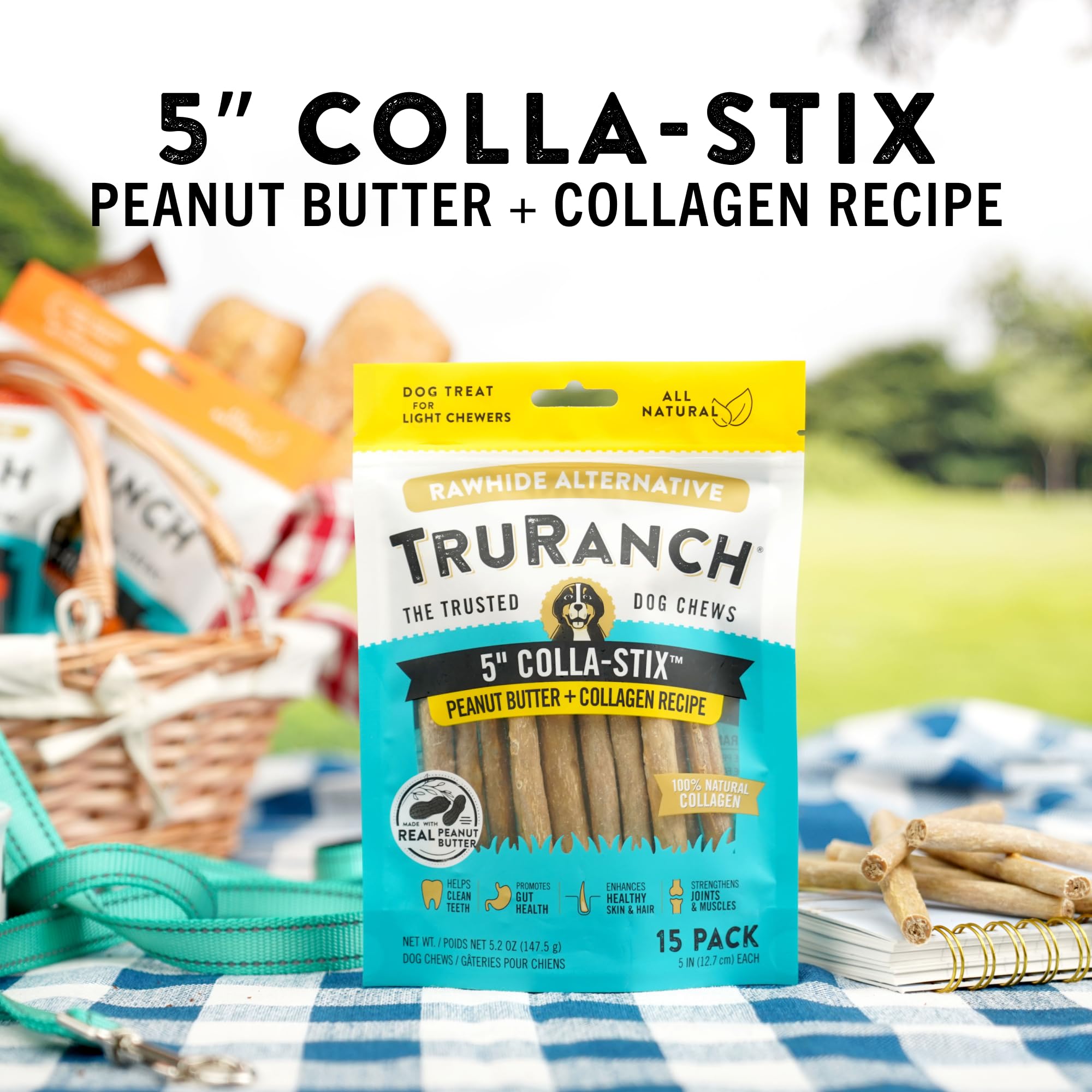TRURANCH Collagen Sticks used during playtime for engaging rewards.