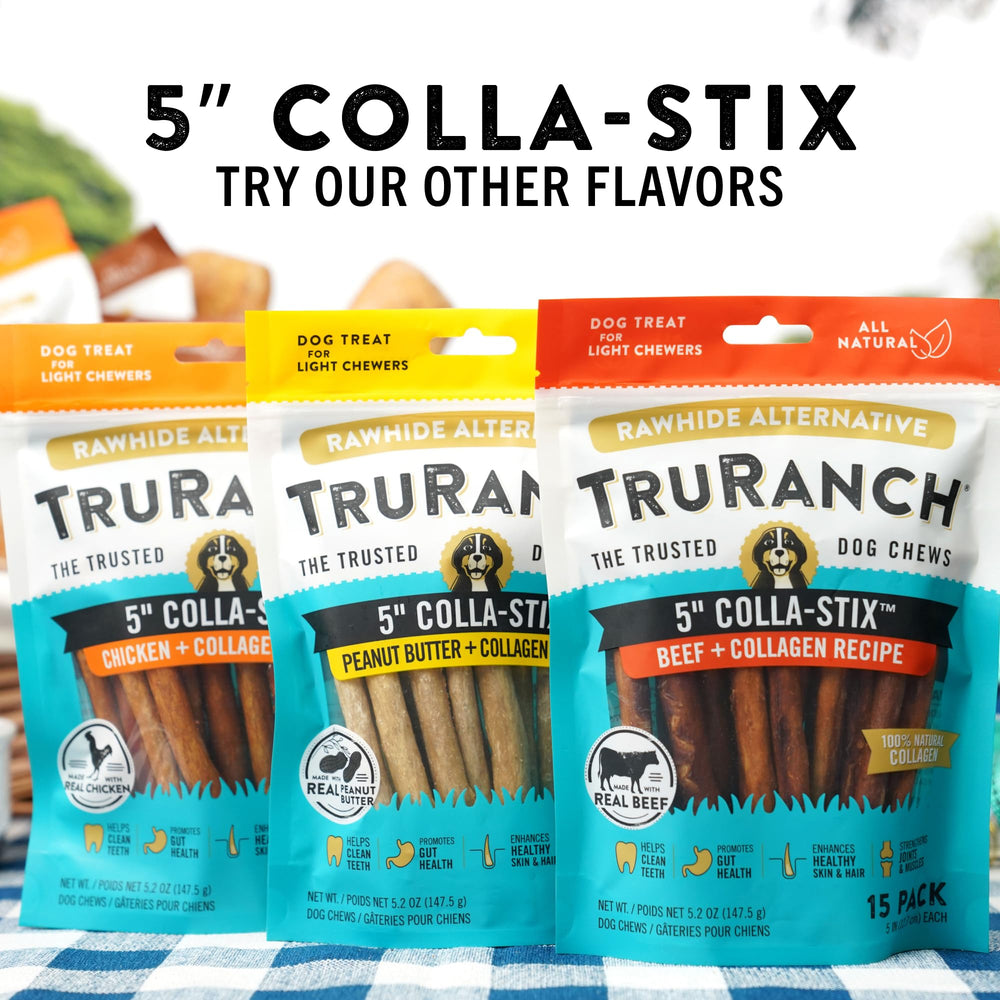 TRURANCH Collagen Sticks support skin and coat health as a treat.
