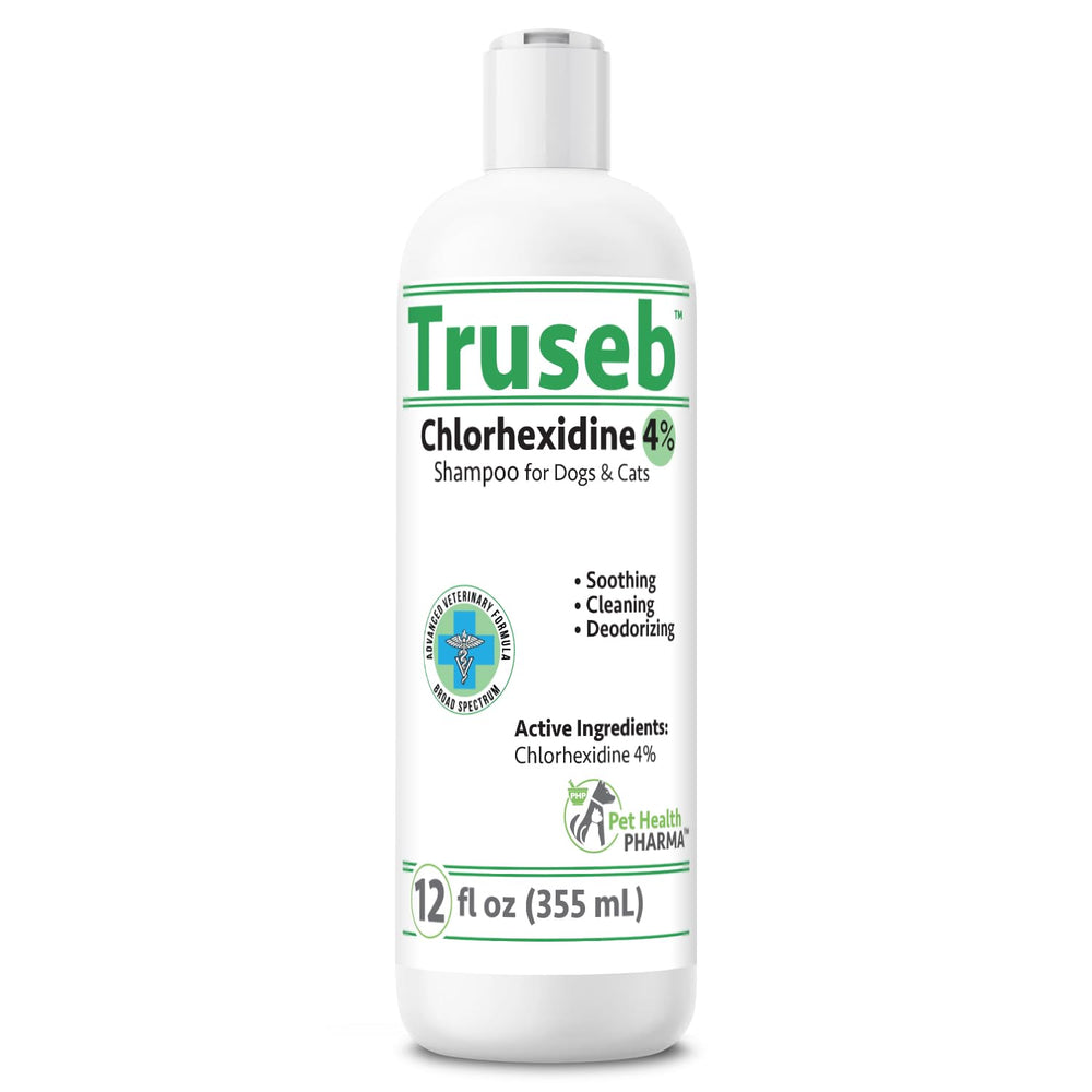 Truseb deodorizing scented shampoo close-up for a fresh bath experience.
