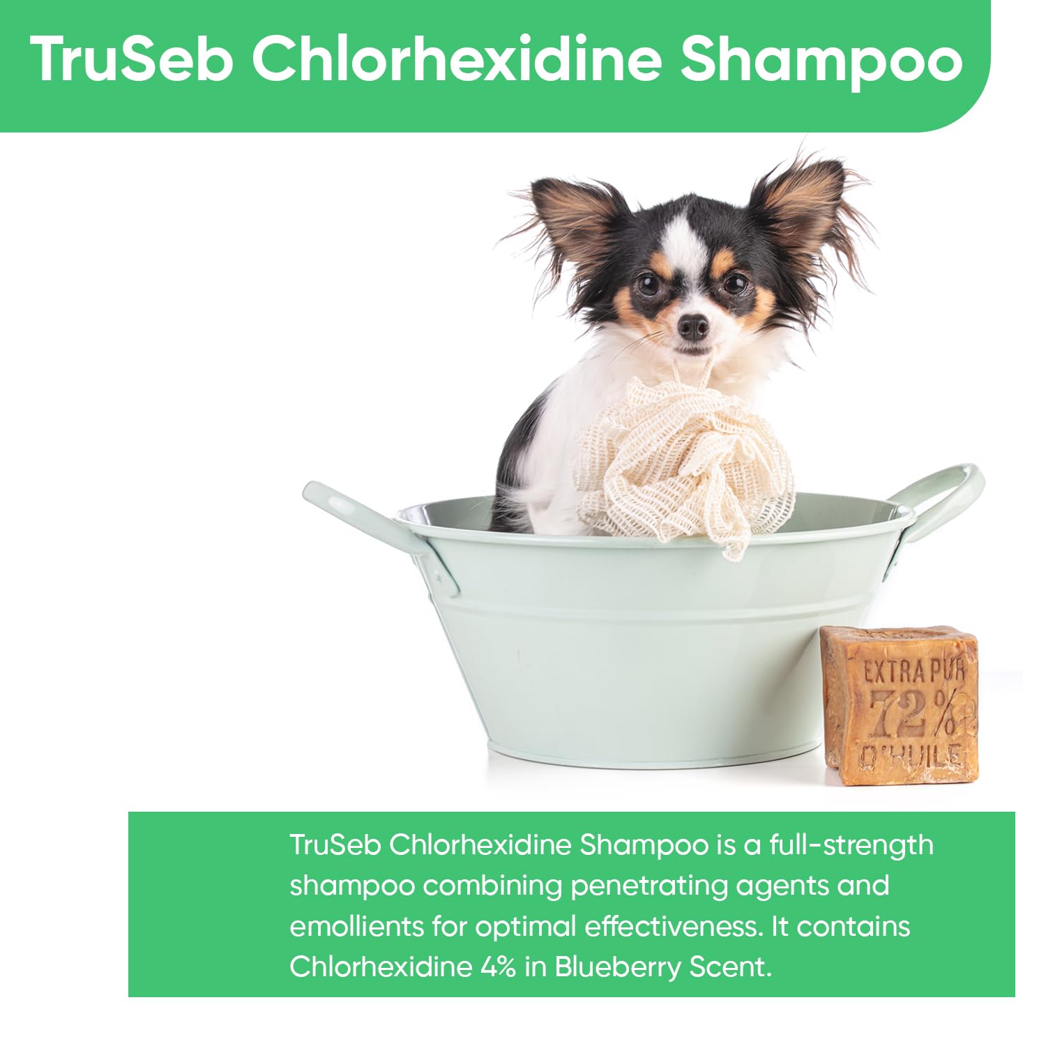 Truseb preservative-free formula label highlights ready-to-use cleansing.
