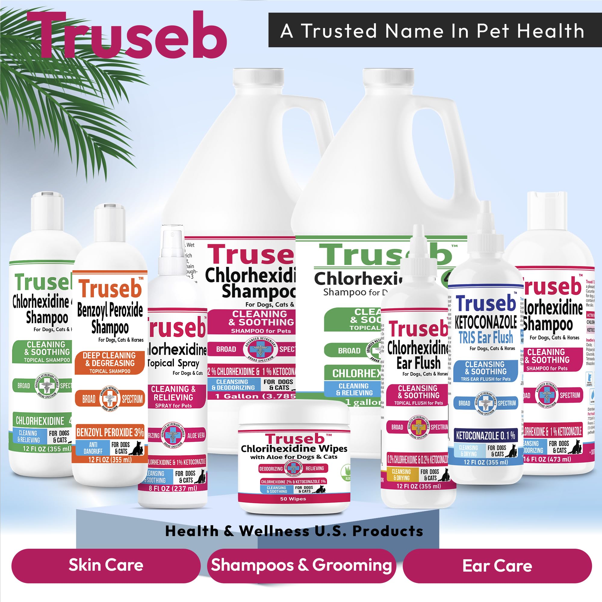 Truseb cucumber-melon scent emphasizes fresh odor control.