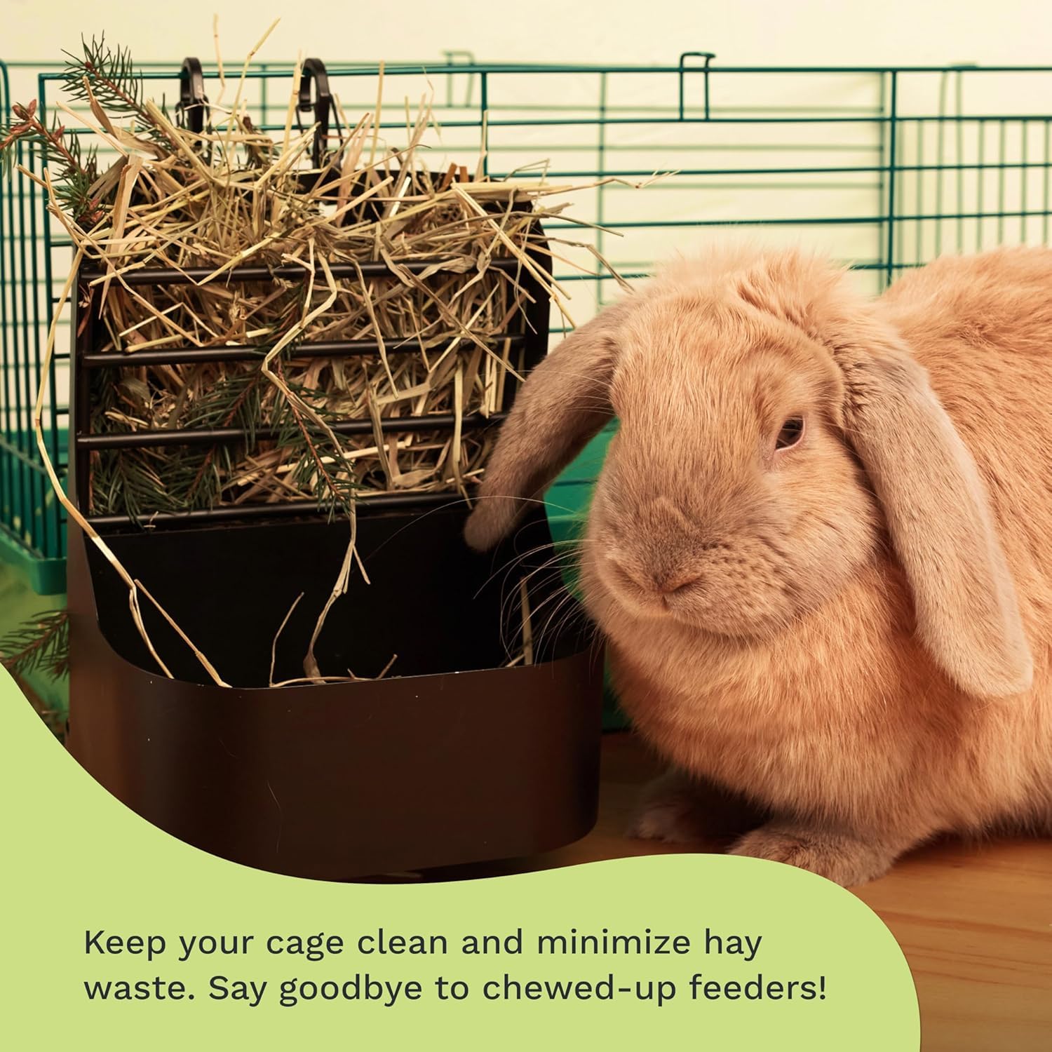 Durable chew-proof metal construction designed for long-term use.