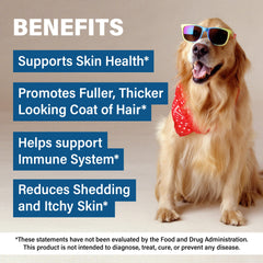 TrustWell PawMedica Omega-3 dog chews tasty treat for a shinier coat.