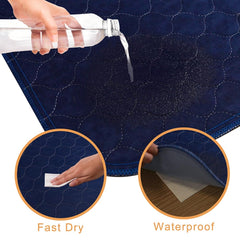 Trusupetta pee pads anti-slip back; stays in place during playtime.