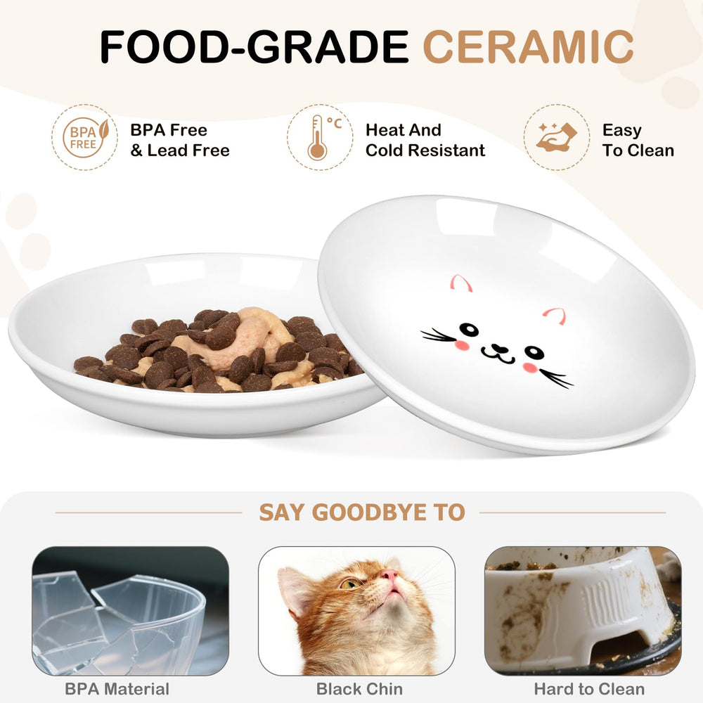 TRUVIC cat-face design bowl adds whimsy with durable glaze safety.